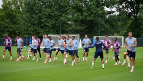 Soccer Football - FIFA World Cup 2026 - England Training - Swope Soccer Village, Kansas City, Missouri, U.S. - June 26, 2026 England's Harry Kane and teammates during training IMAGN IMAGES via Reuters/Denny Medley