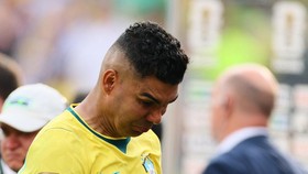 Soccer Football - FIFA World Cup 2026 - Round of 16 - Brazil v Norway - New York New Jersey Stadium, East Rutherford, New Jersey, U.S. - July 5, 2026 Brazil's Casemiro looks dejected after the match as Brazil are eliminated from the World Cup IMAGN I