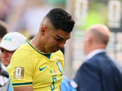Soccer Football - FIFA World Cup 2026 - Round of 16 - Brazil v Norway - New York New Jersey Stadium, East Rutherford, New Jersey, U.S. - July 5, 2026 Brazil's Casemiro looks dejected after the match as Brazil are eliminated from the World Cup IMAGN I