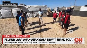 Pelipur Lara Anak-Anak Gaza Lewat Sepak Bola