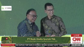 PT Bank Aladin Syariah Tbk Saat menerima penghargaan Anugerah Adinata Syariah dan Apresiasi Mitra Pendukung Ekosistem Ekonomi Syariah untuk Kategori Outstanding Digital Islamic Banking Performance 2026, di Menara Bank Mega, Jakarta, Senin (06/07/2026