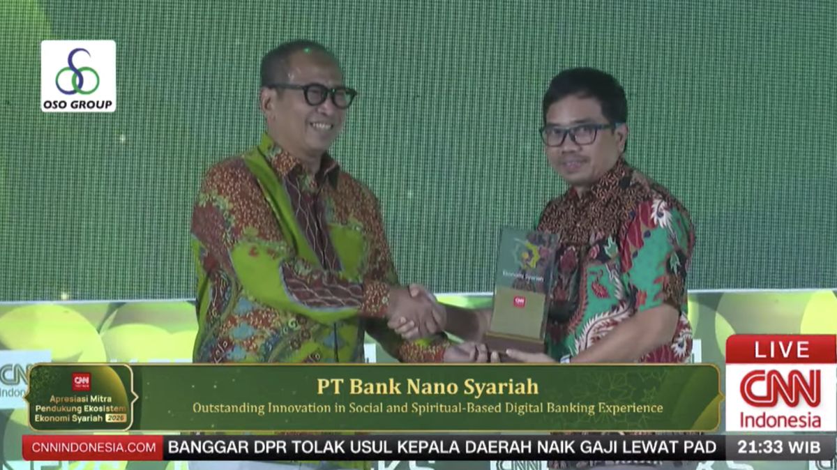 Bank Nano Syariah Kantongi Anugerah Adinata Syariah 2026
