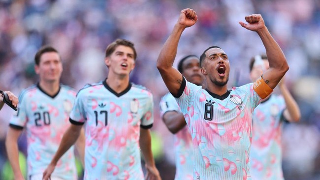 Timnas Belgia menghajar Amerika Serikat di Piala Dunia 2026.