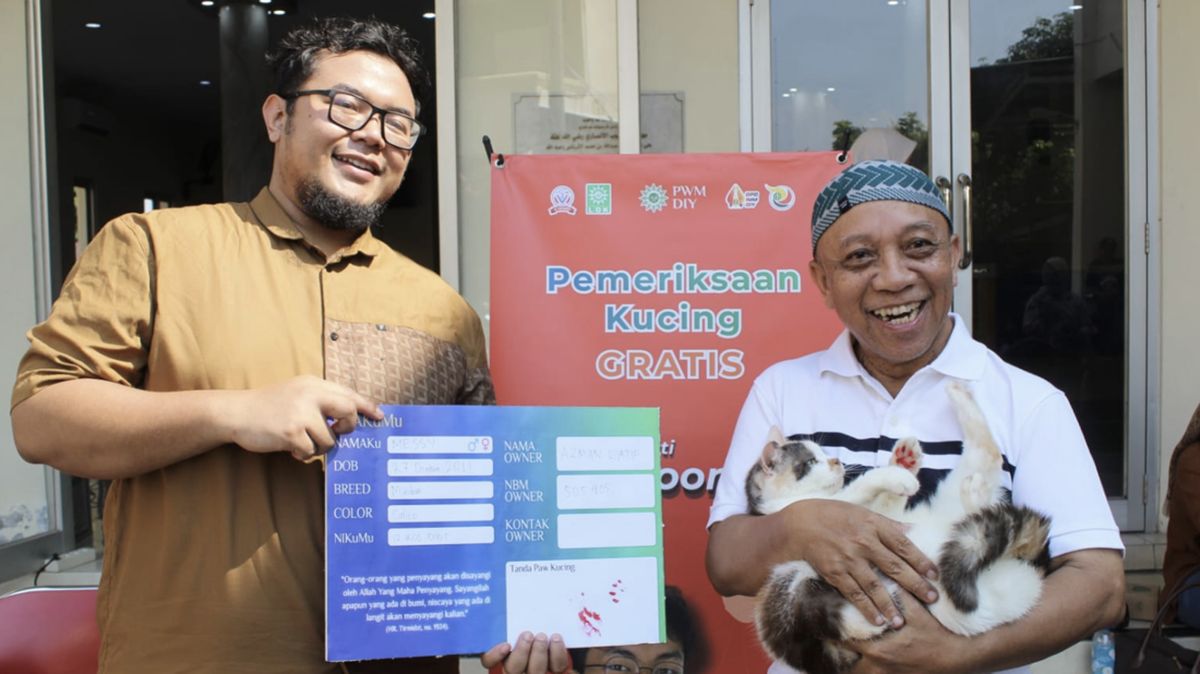 Unik, Messi Kucing Jogja Jadi Hewan Pertama Dapat KTA Muhammadiyah
