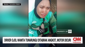 VIDEO: Driver Ojol Tunarungu Ditabrak Angkot, Motor Dicuri