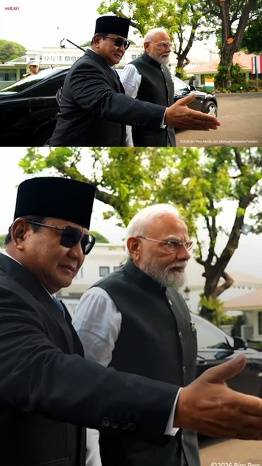 Momen Prabowo Sambut Narendra Modi di Istana Negara, Bahas Kerjasama
