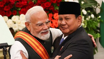 Prabowo Anugerahi PM India Modi Bintang Republik Indonesia Adipurna