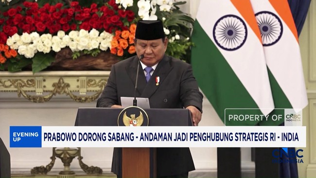Prabowo Dorong Sabang - Andaman Jadi Penghubung Strategis RI - India