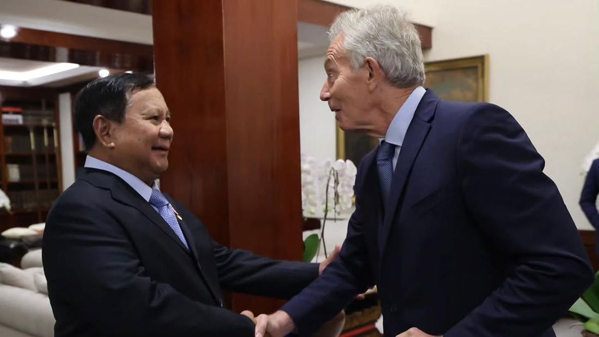 Prabowo Bertemu Tony Blair di Kertanegara, Bahas Apa?