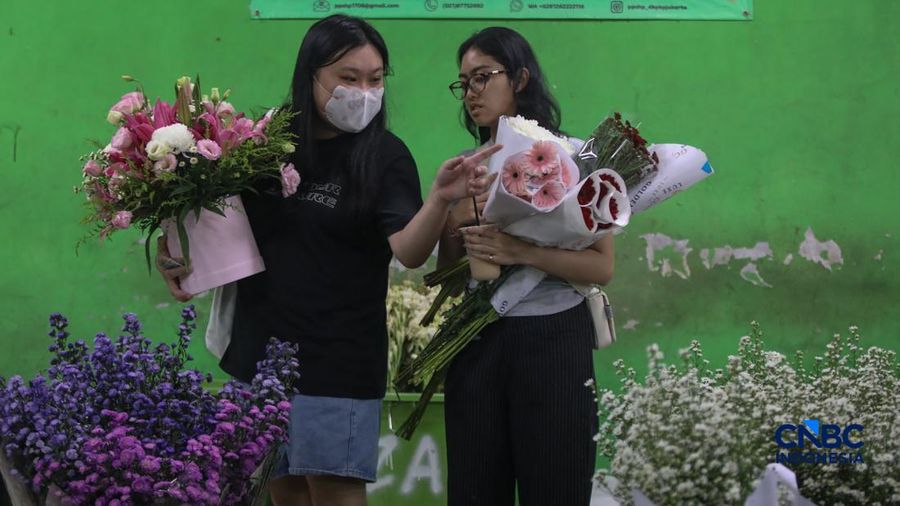Sentra Pasar Bunga Rawa Belong, Jakarta, Selasa (7/7/2026). (CNBC Indonesia/Faisal Rahman)