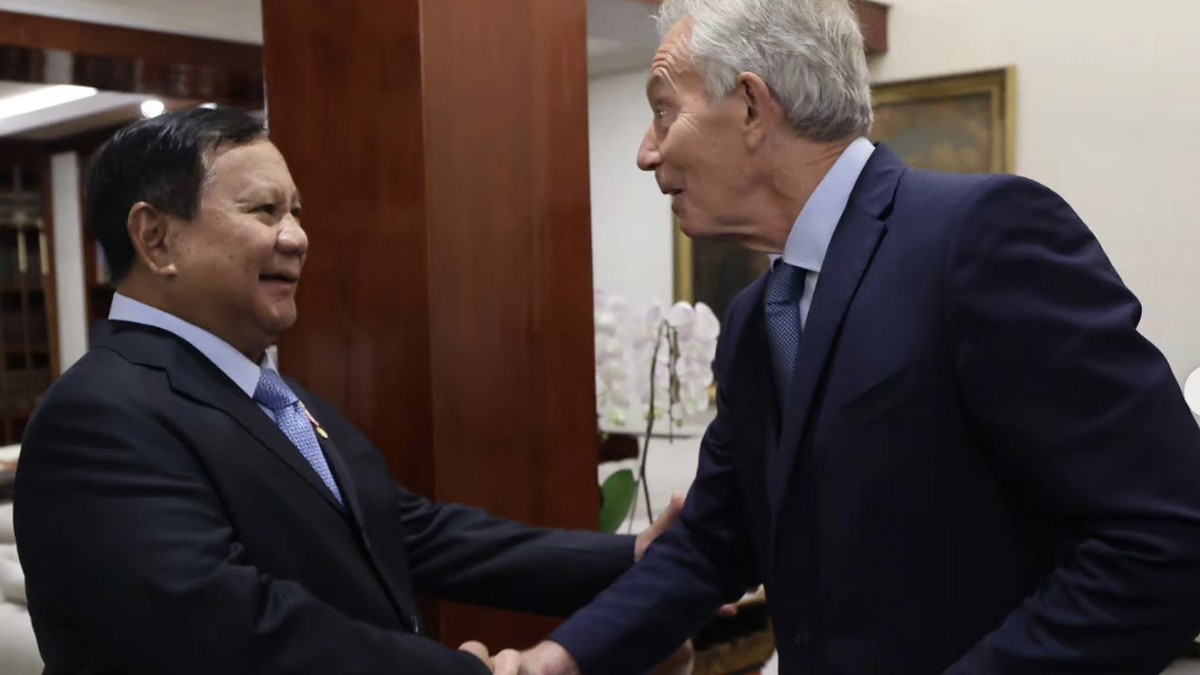 Prabowo Bertemu Tony Blair di Kertanegara, Bahas Perkembangan Global