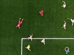 Soccer Football - FIFA World Cup 2026 - Round of 16 - Portugal v Spain - Dallas Stadium, Arlington, Texas, U.S. - July 6, 2026 Spain players celebrate after the match as Spain qualify for the quarter finals of the World Cup REUTERS/Hannah Mckay