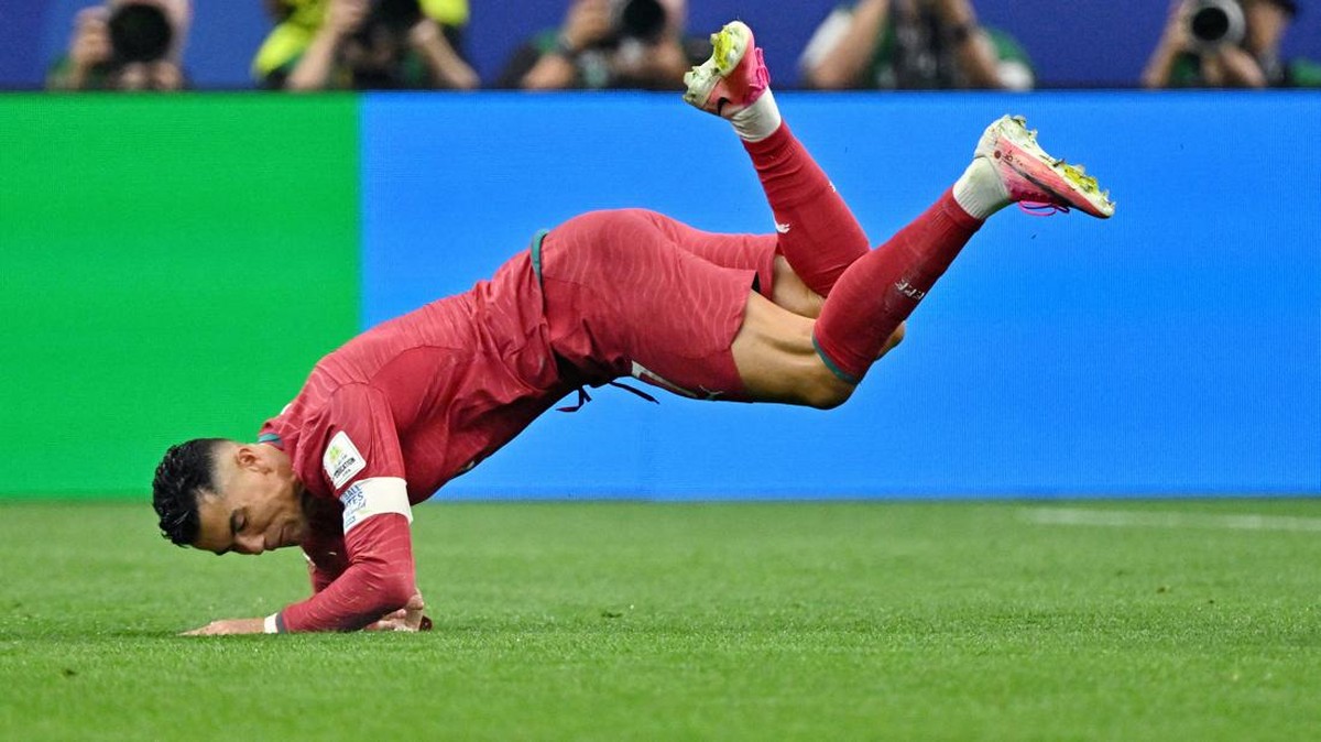 Soccer Football - FIFA World Cup 2026 - Round of 16 - Portugal v Spain - Dallas Stadium, Arlington, Texas, U.S. - July 6, 2026 Portugal's Cristiano Ronaldo in action IMAGN IMAGES via Reuters/Maria Lysaker
