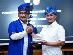 Teken MoU dengan Pemkot Bandung, Walkot Agung Ingin Pekanbaru Setara Kota Nasional