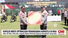 Kapolri Jenderal Listyo Sigit Prabowo menginstruksikan seluruh jajaran untuk mengoptimalkan penanganan kebakaran hutan dan lahan (karhutla) di Provinsi Riau.
Instruksi tersebut disampaikan saat Kapolri meninjau langsung kesiapan Polda Riau dalam pen