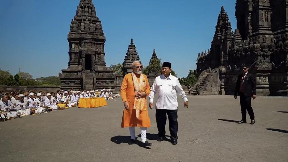 Prabowo dan PM India Modi Resmikan Proyek Revitalisasi Candi Prambanan