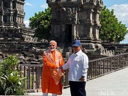 Tiba di Candi Prambanan, Prabowo dan PM India Disambut Tarian Rama Sinta