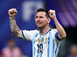 Soccer Football - FIFA World Cup 2026 - Round of 16 - Argentina v Egypt - Atlanta Stadium, Atlanta, Georgia, U.S. - July 7, 2026 Argentina's Lionel Messi celebrates after the match as Argentina qualify for the quarter finals of the World Cup IMAGN IM