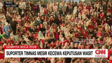 VIDEO: Suporter Timnas Mesir Kecewa Keputusan Wasit