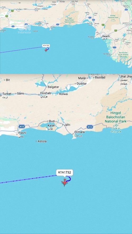 Detik-detik Pesawat Kargo Boeing 737 Hilang Kontak di Laut Arab