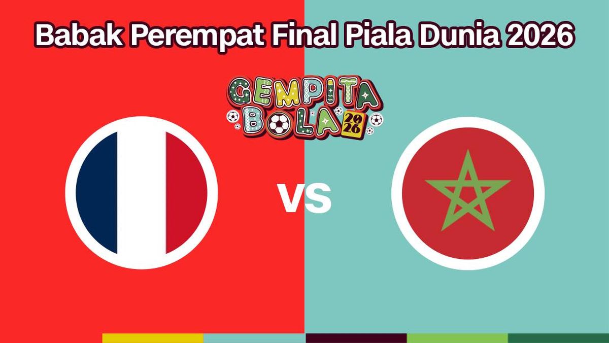 LIVE REPORT: Prancis vs Maroko di Perempat Final Piala Dunia 2026