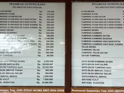 Viral Daftar Harga Ritual Gunung Kawi, Sajen Sapi Rp20 Juta Jadi Sorotan Warganet
