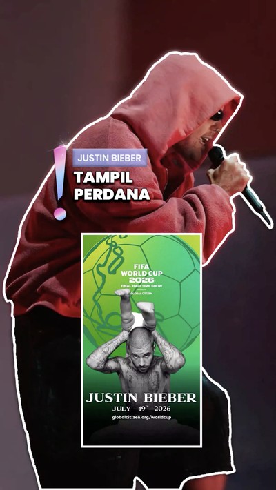 Video: Justin Bieber Akan Tampil di Halftime Show Final Piala Dunia 2026