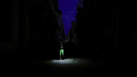 A man uses his phone's flashlight to light his way while walking on a street as Cuba's national electric grid collapsed at midday, leaving around 10 million people without power, in Havana, Cuba, July 6, 2026. REUTERS/Norlys Perez