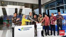 Peresmian Rumah Sakit Mayapada Jakarta Timur yang berlokasi di Cakung, Jakarta Timur, Kamis (9/7)