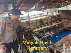 Polisi Gerebek Kilang Minyak Ilegal di Muba, 3 Orang Diamankan
