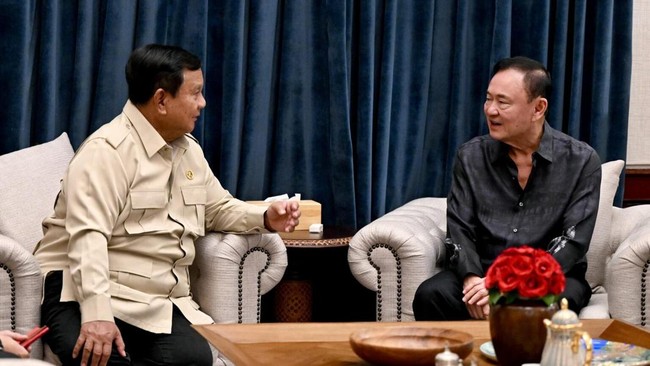 Presiden Prabowo Subianto menerima kunjungan mantan Perdana Menteri Thailand periode 2001–2006, Thaksin Shinawatra, beserta keluarga di kediaman pribadinya di Kertanegara, Jakarta, pada Rabu (8/7/2026) malam.