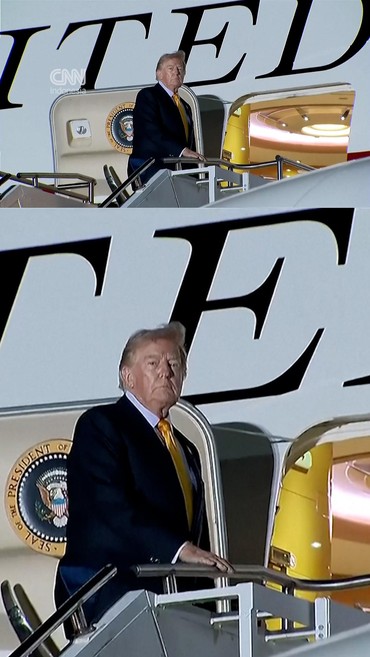 Trump Mendadak Ganti Pesawat Air saat AS-Iran Kembali Saling Serang
