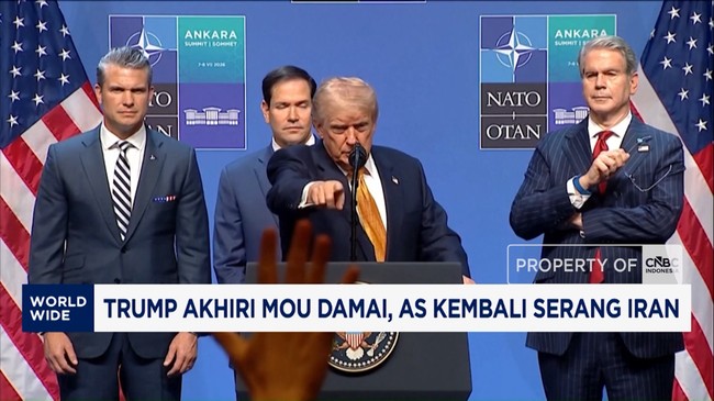 Video: Trump Akhiri MoU Damai, AS Kembali Serang Iran