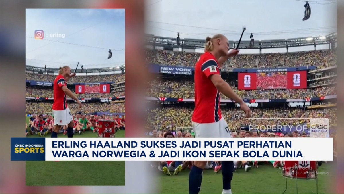 Haaland Jadi Pusat Perhatian Warga Norwegia dan Ikon Sepak Bola Dunia