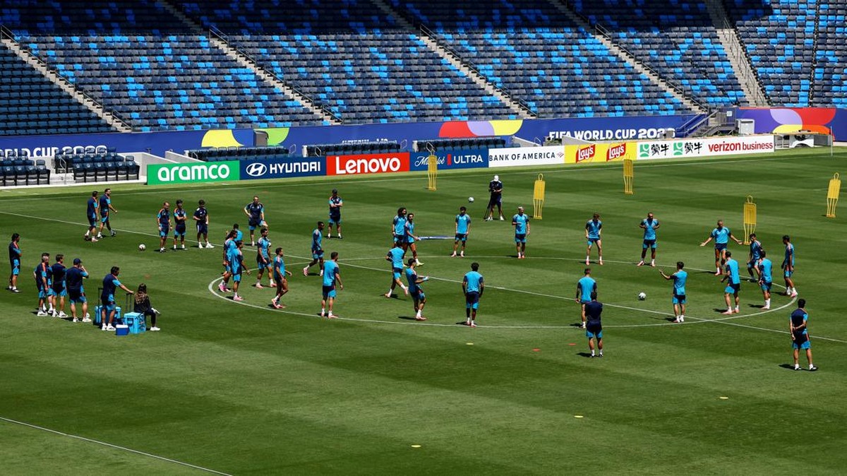 Soccer Football - FIFA World Cup 2026 - Spain Training - Carson Sports Park, Carson, California, U.S. - July 9, 2026 General view during training REUTERS/Hannah Mckay