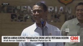 Mentan Amran Dorong Pemanfaatan Drone Untuk Pertanian Modern