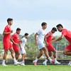Sejumlah pesepak bola Timnas Indonesia mengikuti sesi latihan di Training Center Bali United, Pantai Purnama, Gianyar, Bali, Jumat (10/7/2026). Timnas Indonesia menjalani pemusatan latihan di Bali sebagai persiapan menjelang Piala AFF 2026. ANTARA FO
