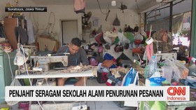Penjahit Seragam Sekolah Alami Penurunan Pesanan