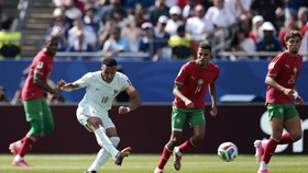 Soccer Football - FIFA World Cup 2026 - Quarter Final - France v Morocco - Boston Stadium, Foxborough, Massachusetts, U.S. - July 9, 2026 France's Kylian Mbappe shoots at goal REUTERS/Brian Snyder