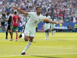 Soccer Football - FIFA World Cup 2026 - Quarter Final - France v Morocco - Boston Stadium, Foxborough, Massachusetts, U.S. - July 9, 2026 France's Kylian Mbappe celebrates scoring their first goal REUTERS/Brian Snyder