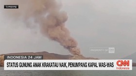 Status Gunung Anak Krakatau Naik, Penumpang Kapal Was-Was