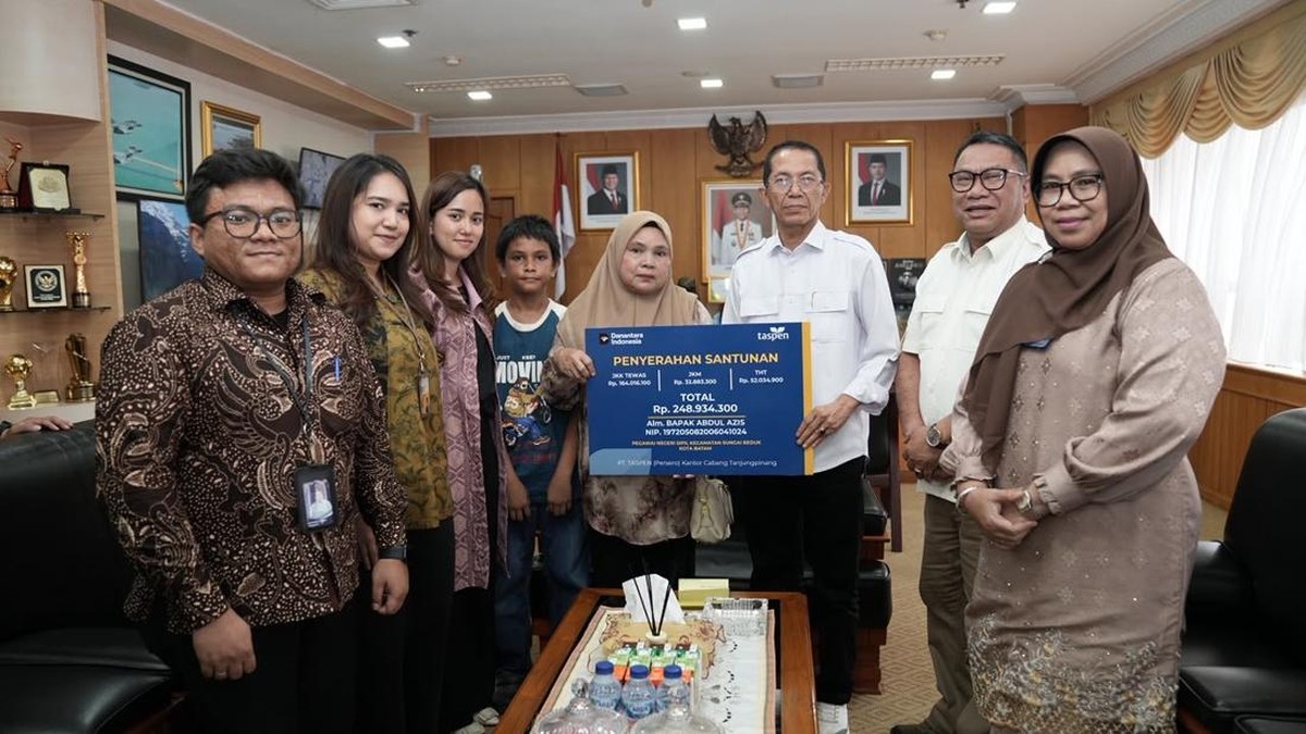 TASPEN Salurkan Manfaat JKK dan JKM Rp1,08 M ke Keluarga ASN di Riau