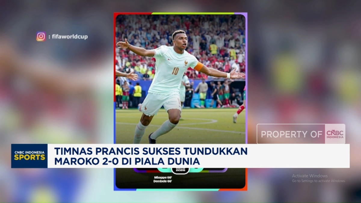Video:Timnas Prancis Sukses Tundukkan Maroko 2-0 di Piala Dunia