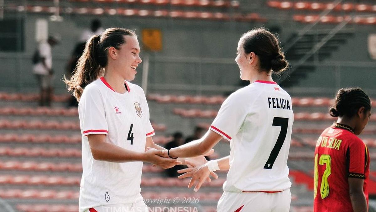 Hasil AFF Women's Cup 2026: Indonesia Kalahkan Timor Leste