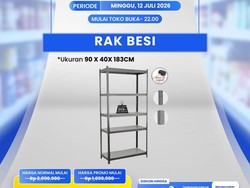 Beli Rak Besi Dapat Diskon Jumbo di Transmart Full Day Sale, Jadi Semurah Ini