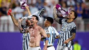 FOTO: Argentina Singkirkan Swiss, Jumpa Inggris di Babak Semifinal