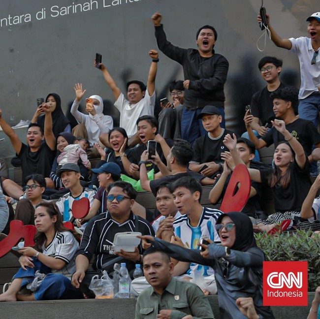 Nobar Piala Dunia di Anjungan Sarinah