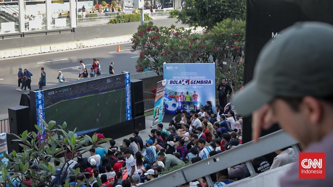 Nobar Piala Dunia di Anjungan Sarinah