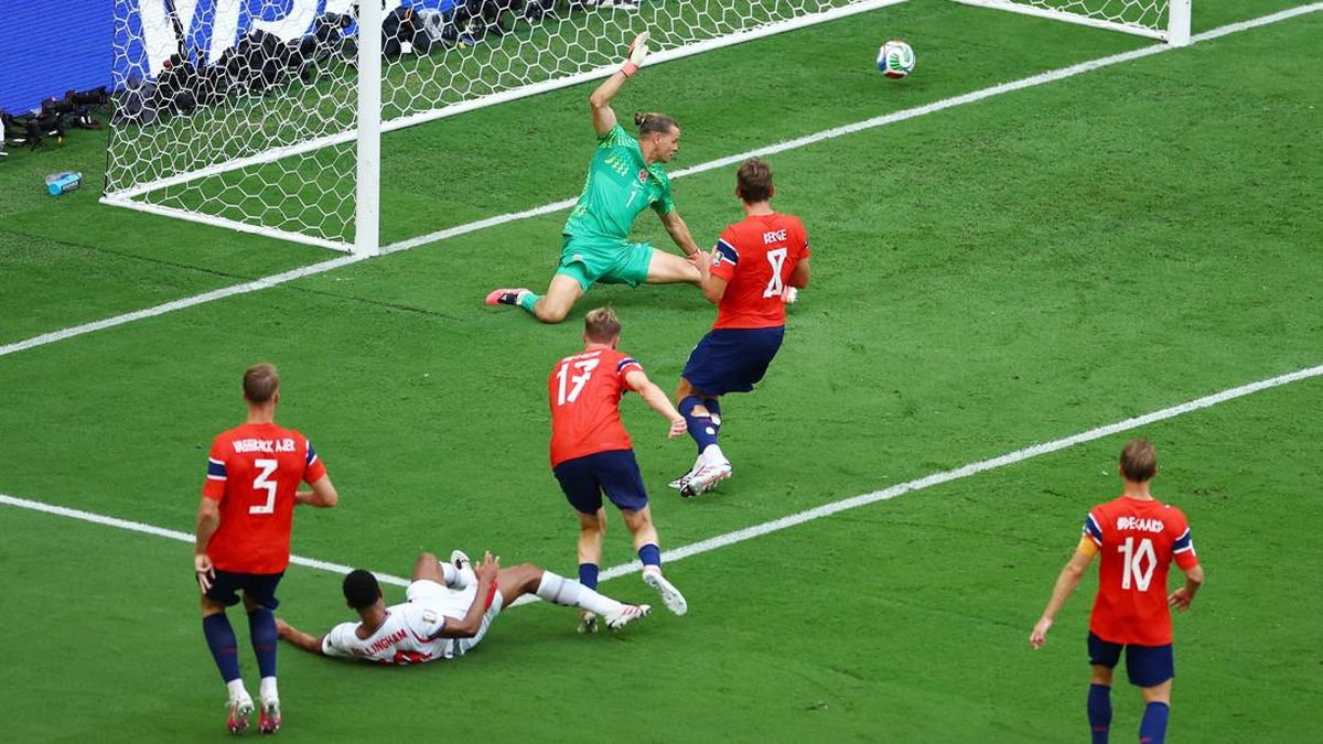 Babak I: Bellingham Cetak Gol Indah, Inggris Tahan Norwegia 1-1