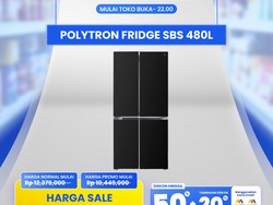 Diskon Besar-besar Kulkas side by side 480L di Transmart Full Day Sale